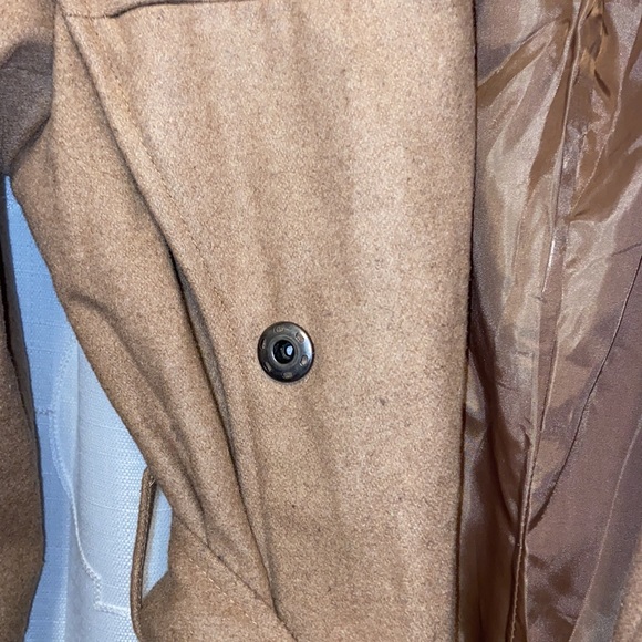 Wool Trench Style Coat - Picture 3 of 5